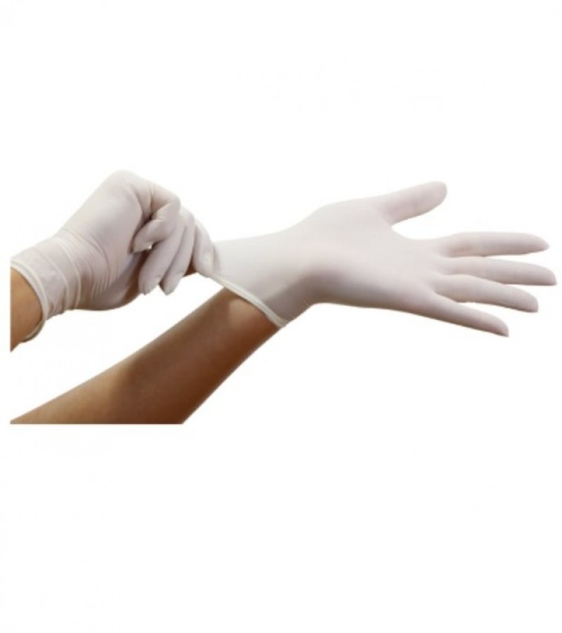 Pack of 50 Latex Medical Examination Gloves (Hypoallergenic & Smooth Surface)