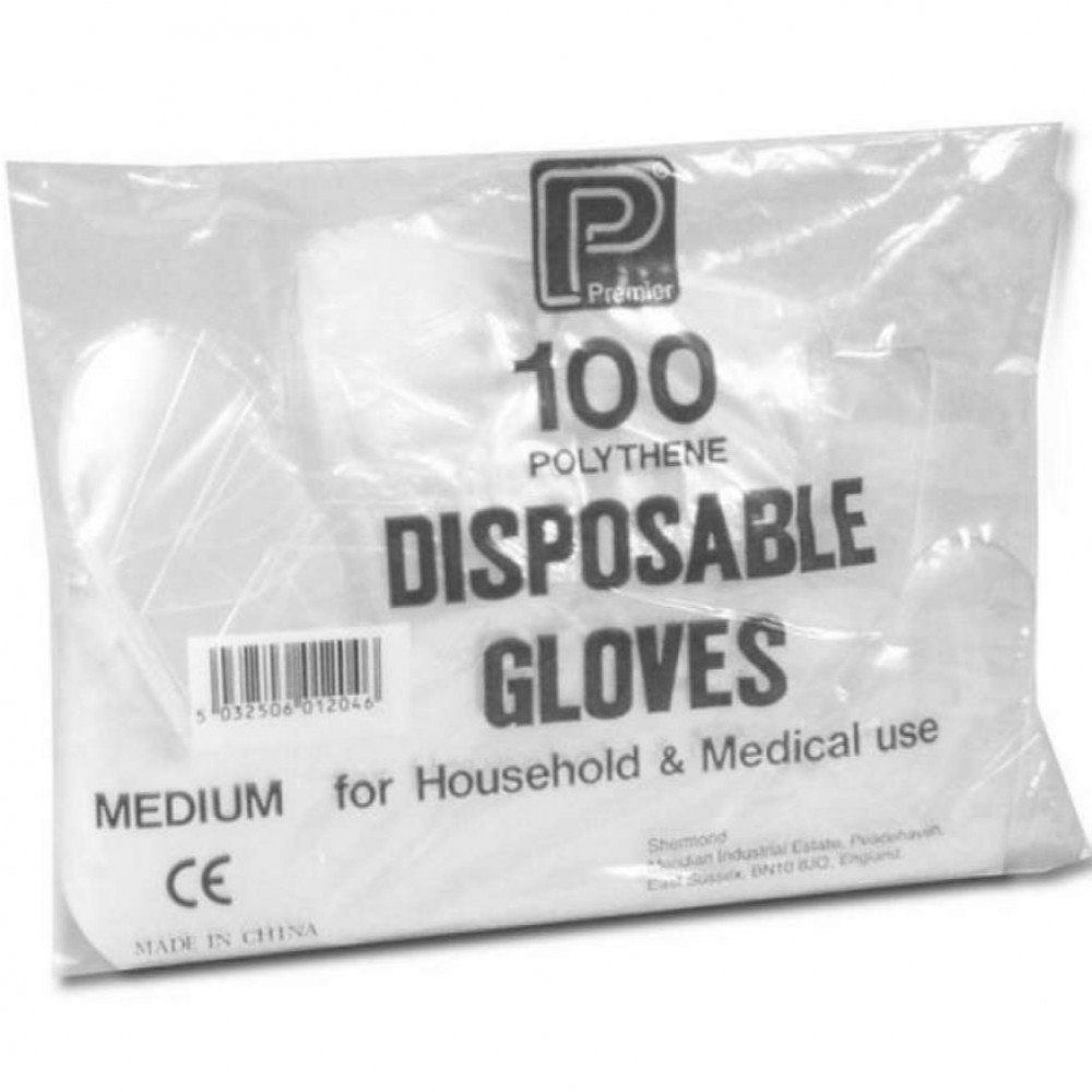 Polythene Gloves - 100Pcs