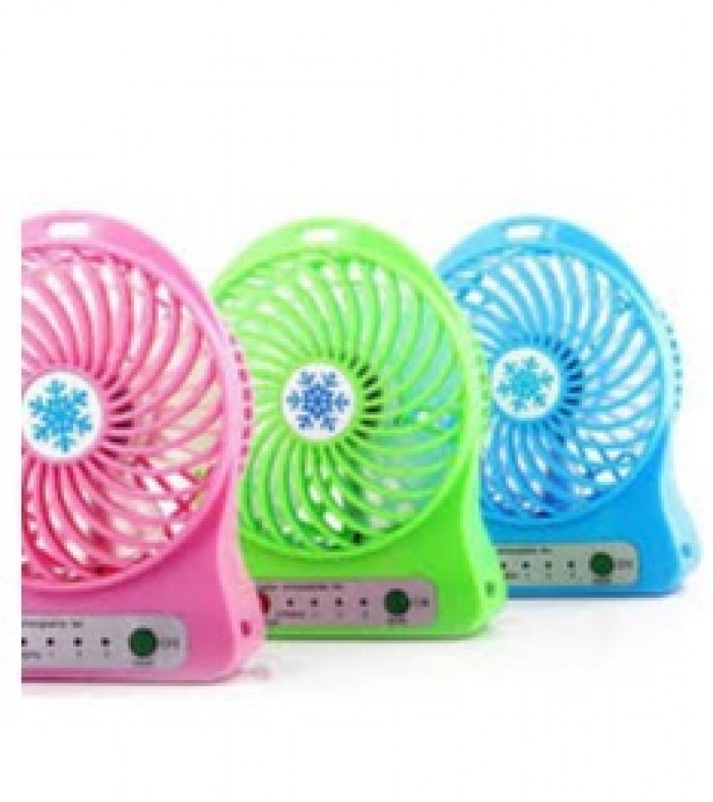 Portable Mini Fan + Usb Led Light (Usb Charging Small Fan Student Outdoor Summer Air Cooler)