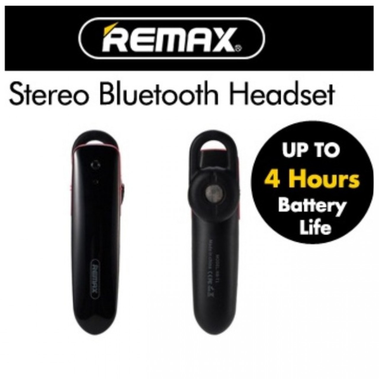 Remax Bluetooth Handsfree RB-T1 Single Side - Black