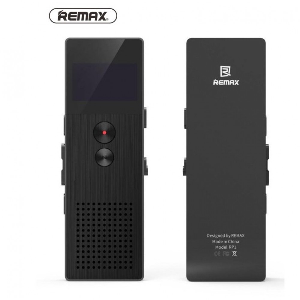 REMAX RP1 8GB Professional Audio Recorder Portable Digital Voice Recorder - Black