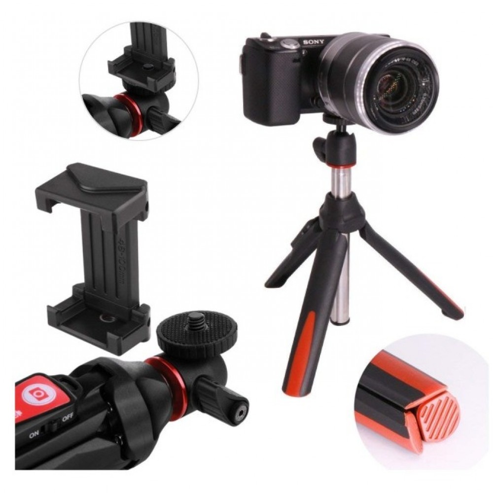 2 in Seedoo Selfie Stick with Bluetooth Remote Control + Phone Holder + Tripod For Mobiles