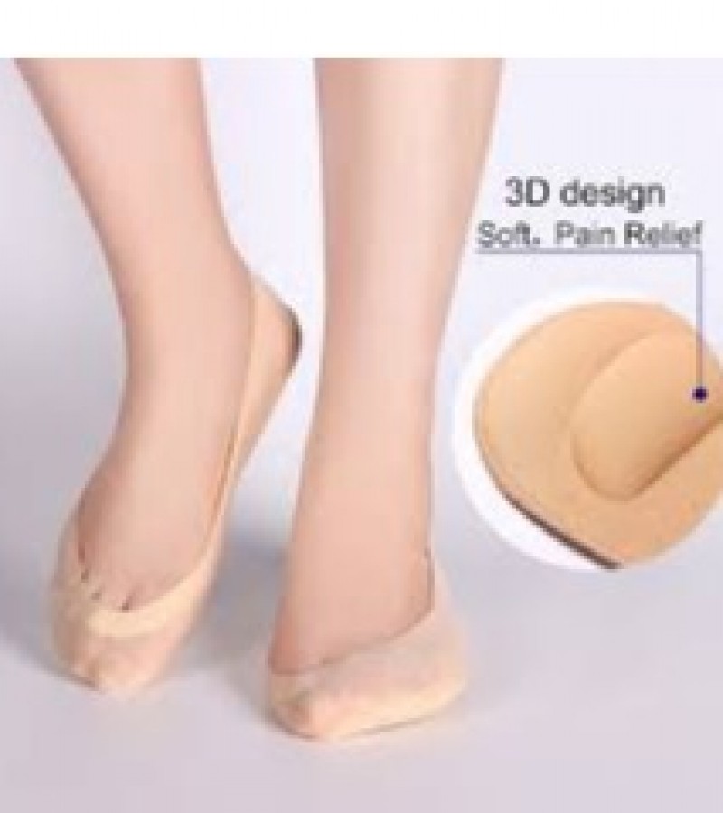 Silicone foot cover full palm boat sock heel sole crack prevention