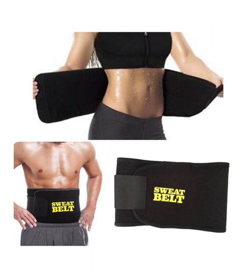Sweet Sweat Premium Waist Trimmer Men Women Belt Slimmer Exercise Ab Waist  Wrap - Medium - Sale price - Buy online in Pakistan 