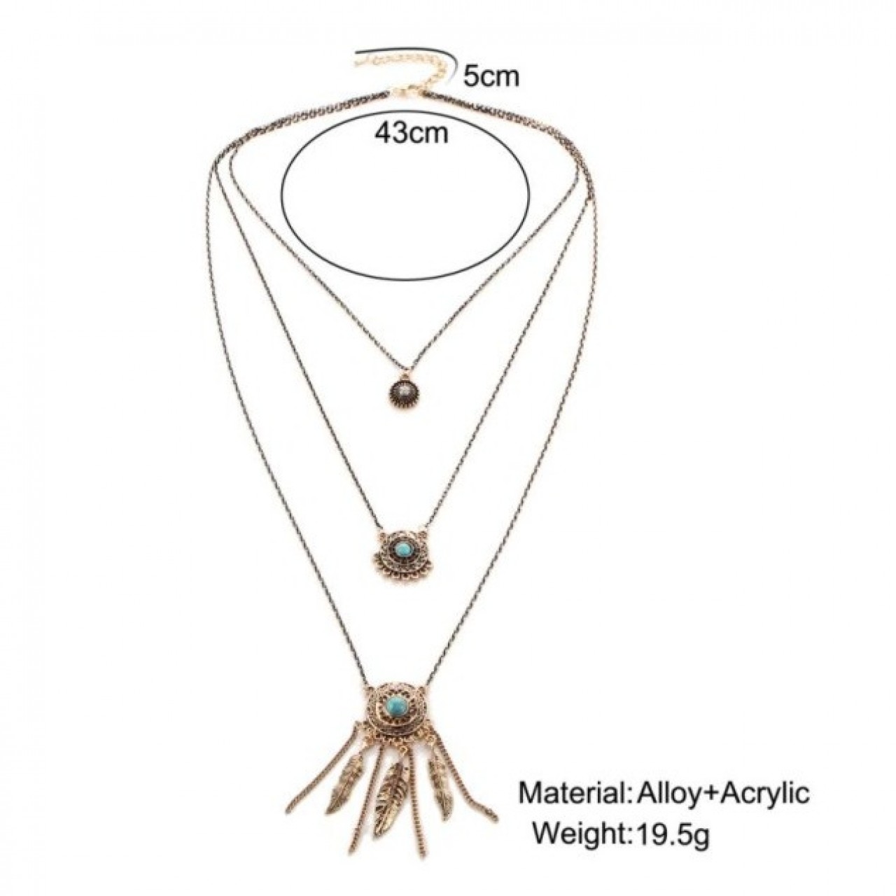 Tassel Leaf Chain Necklaces