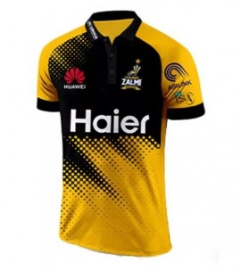 PESHAWAR ZALMI PSL PRINTED T-SHIRT WITH LOGO BEST QUALITY Sale