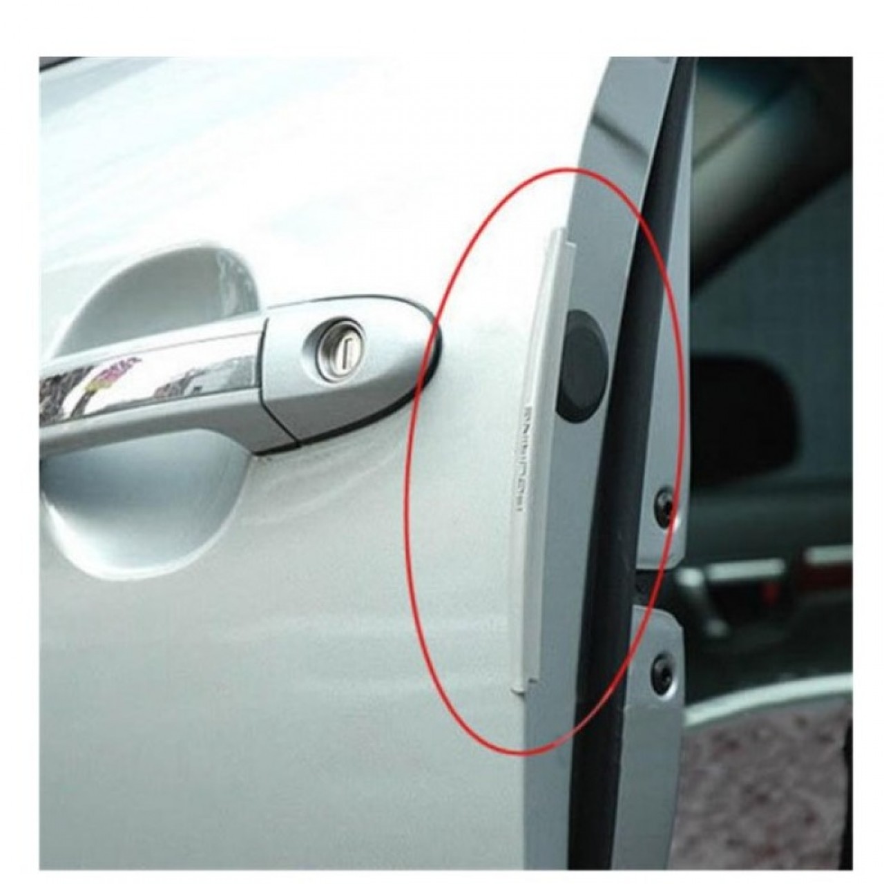 Universal Car Door Edge Guards Trim Molding Protection 8 PCS/Set White