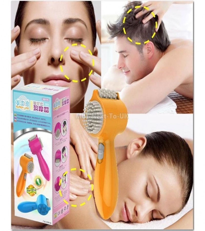 Usb Powered Multi Function Brain Comforting Massager For Head Body & Face