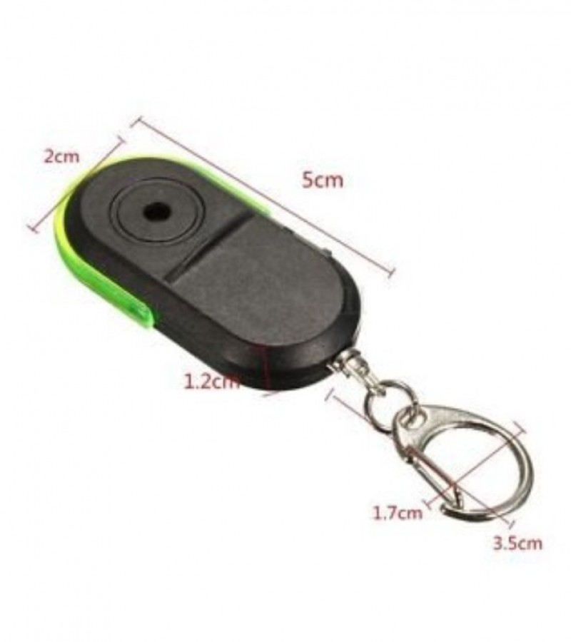 Wireless Anti-Lost Alarm Key Finder Whistle Sound LED Light Key chain