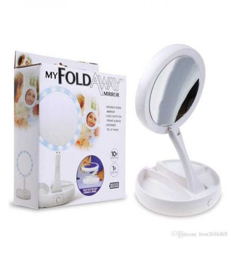 fold away makeup mirror