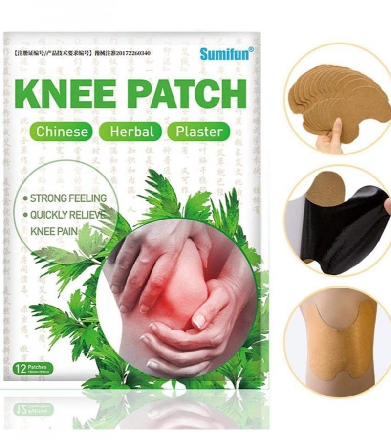 12Pcs Set Knee Plaster Sticker Knee Joint Ache Pain Relieving Plaster Knee Body Patches