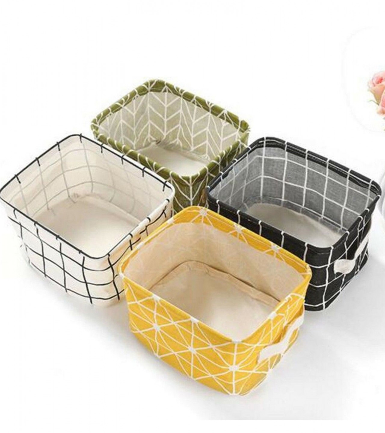 1Pcs Multipurpose Using Waterproof Folding Storage Box Basket With Handle Grip for Toys and Clothes