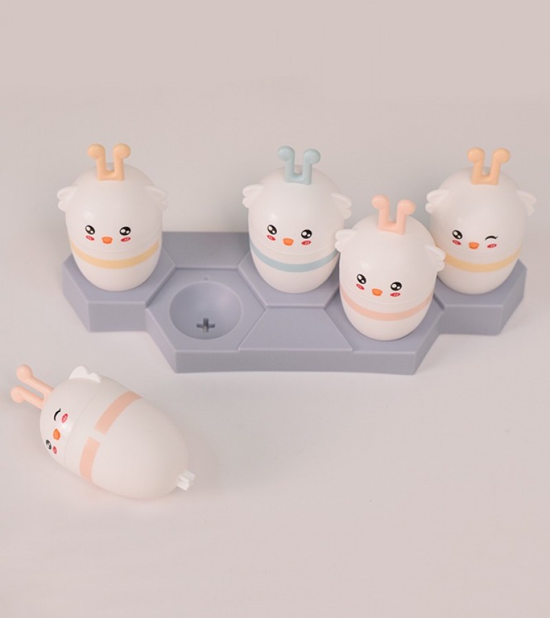 5Pcs / Set DIY Plastic Ice Cream Mini Cute Animal Shape Kulfi Maker Ice Cube Molds For Children
