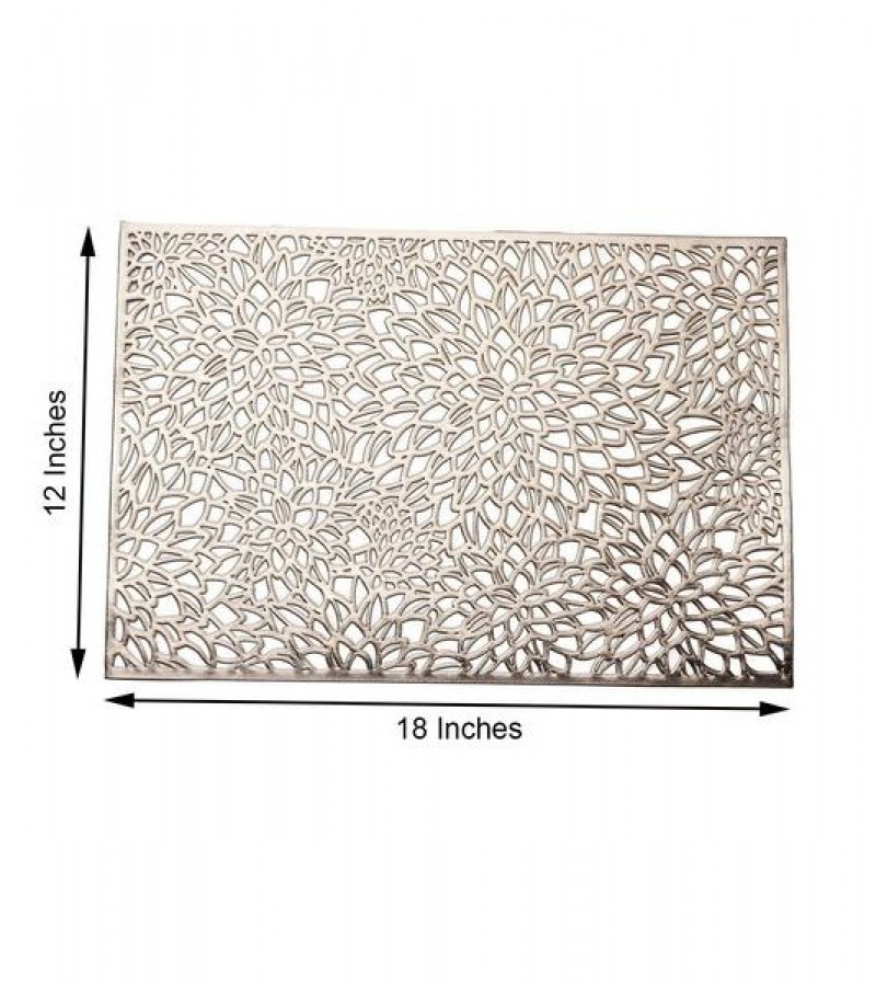 6 Pieces Table Placemat Dining Table Mat Floral Design High Quality Easy to Care Table Mat