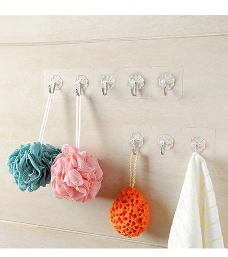 Wall Hooks For Hanging Strong - 6 Pcs Hooks For Wall Without
