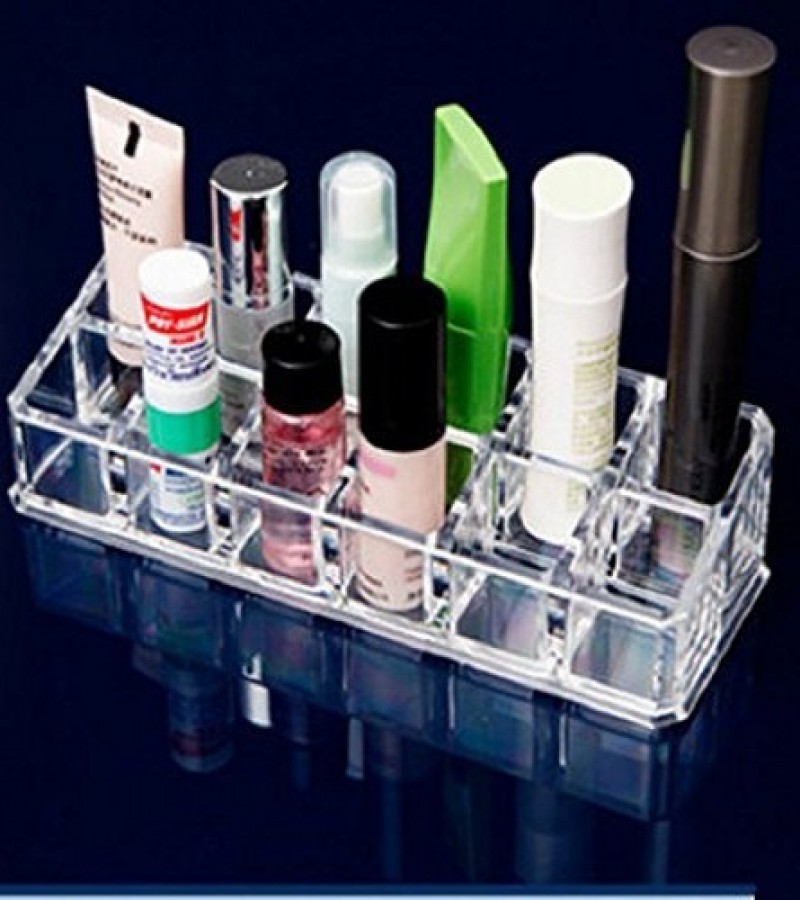 Acrylic Makeup Organizer 2 Row Lipstick and Nail Polish Makeup Organizer Makeup Acrylic - 1108
