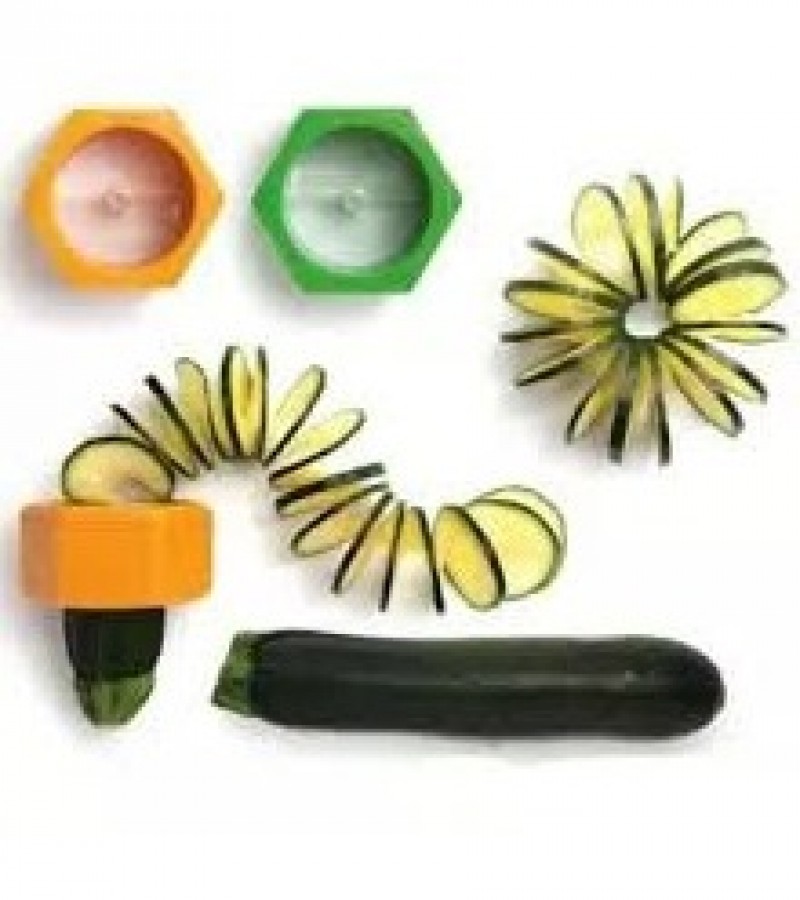 Creative Multi Salad Cutter - Vegetable Cutter Screw Cucumber Slicer - Multicolours