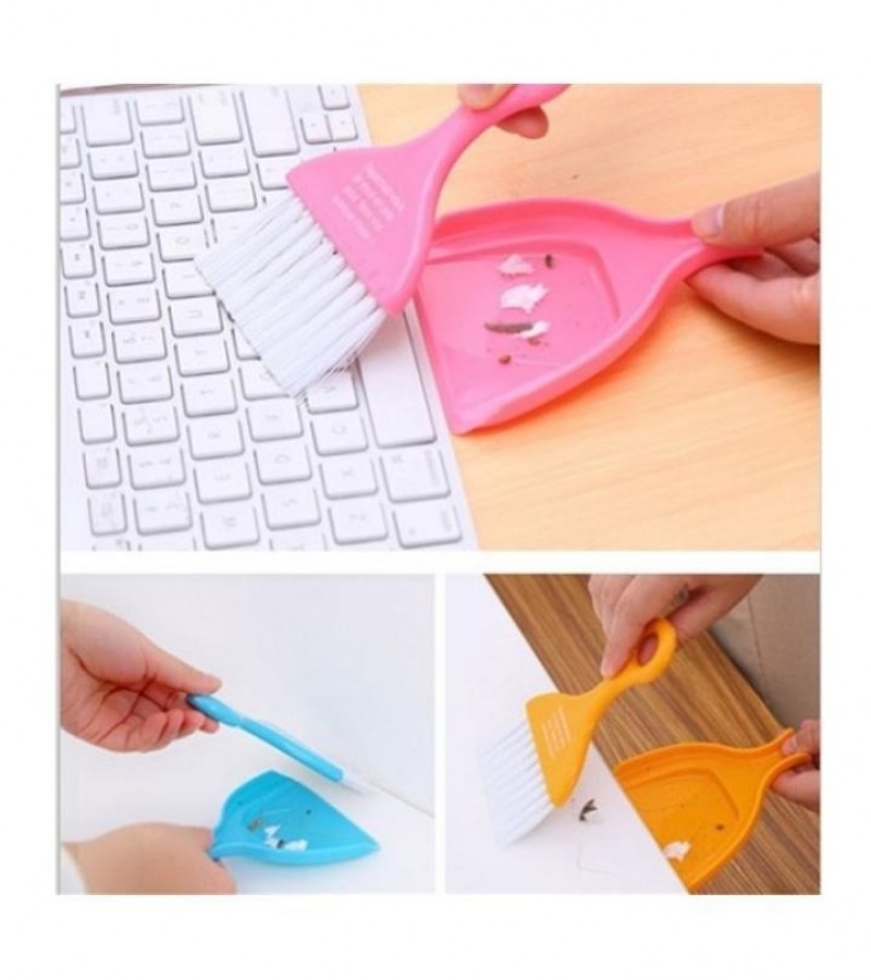 Dust Pan Mini Cleaning Brush For Table Desktop Keyboard Cleaning Brush Plastic  Household - Multi