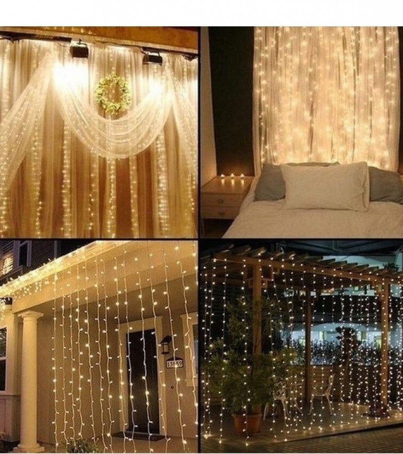 Fairy Lights USB LED Curtain 12 Strings Plug one With 8 Different Modes Outdoor Wedding Home Decor