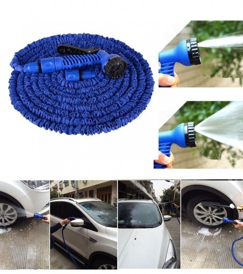 Garden Magic Hose Water Pipe With Spray Nozzle For Garden & Car Wash 50ft