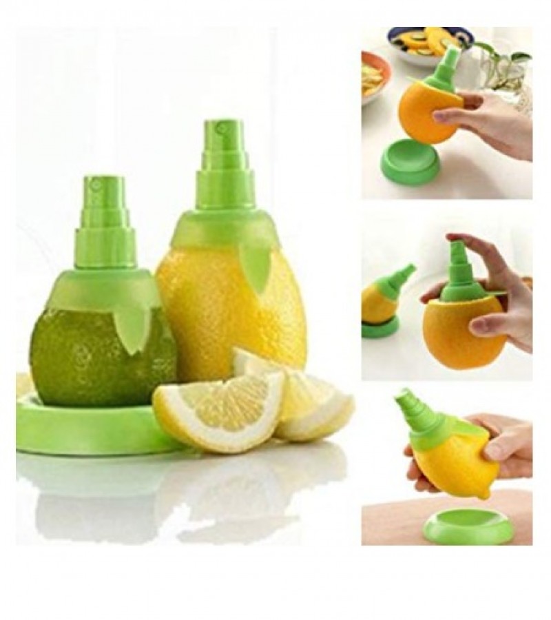 High Quality Plastic Set Lemon Orange Fruit Citrus Sprayer Lime Juicer Squeezers - Multi