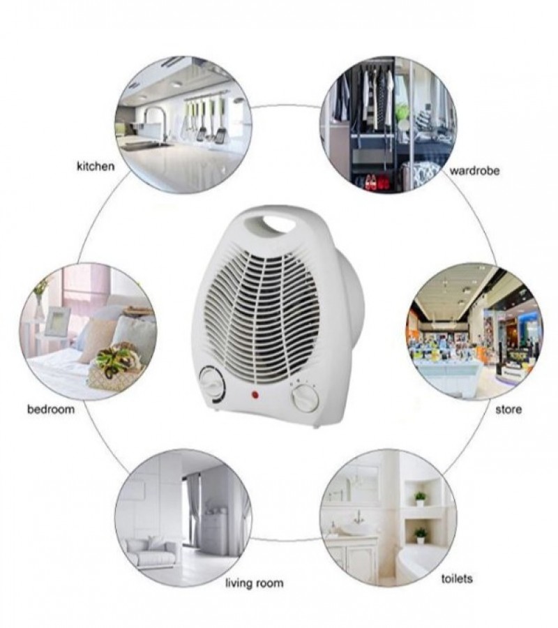 High Quality Portable Electric Fan Heater Hot & Cool