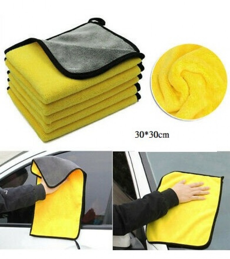 Micro Fiber Cleaning Cloth Double Sided Towel Dust Cleaner For Kitchen and Car Size: 30*30cm