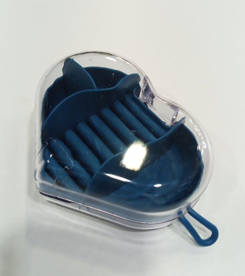 Mini Travel Home Jewelry Storage Case Heart Design Earrings Rings Small Storage Box