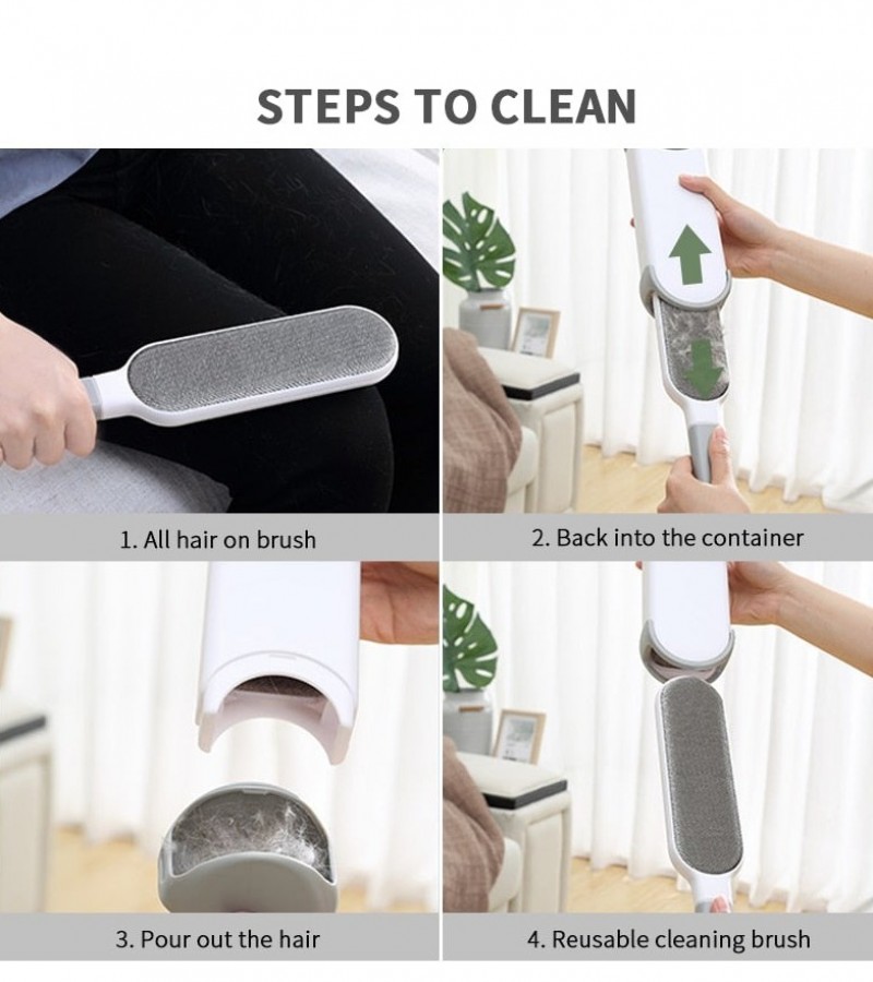 Multifunctional Single Lint Brush Reusable for Pet Cat Furniture Clothes Self-Cleaning Brush