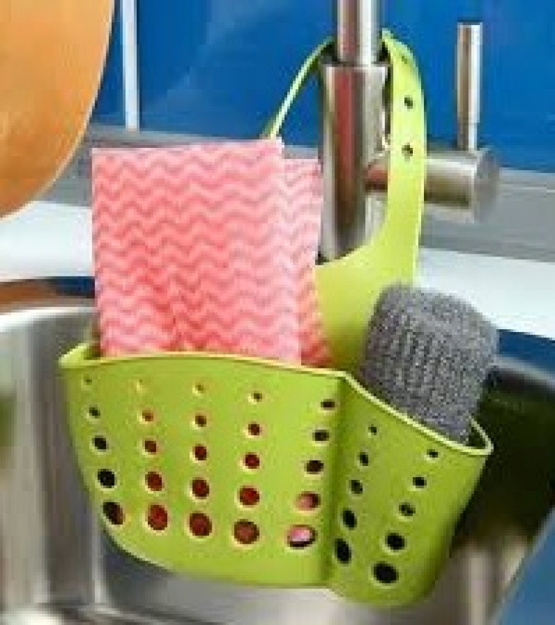 Plastic Kitchen Sink Organizer -Sponge and Brush Holder and Organizer