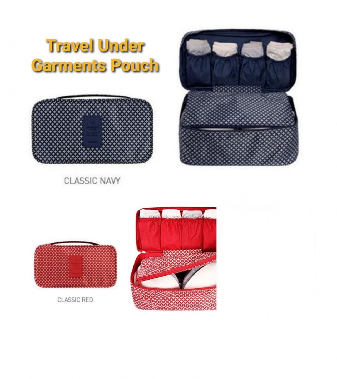 Portable Pouch Bag Storage Organizer Travel Bag Ladies - Multi