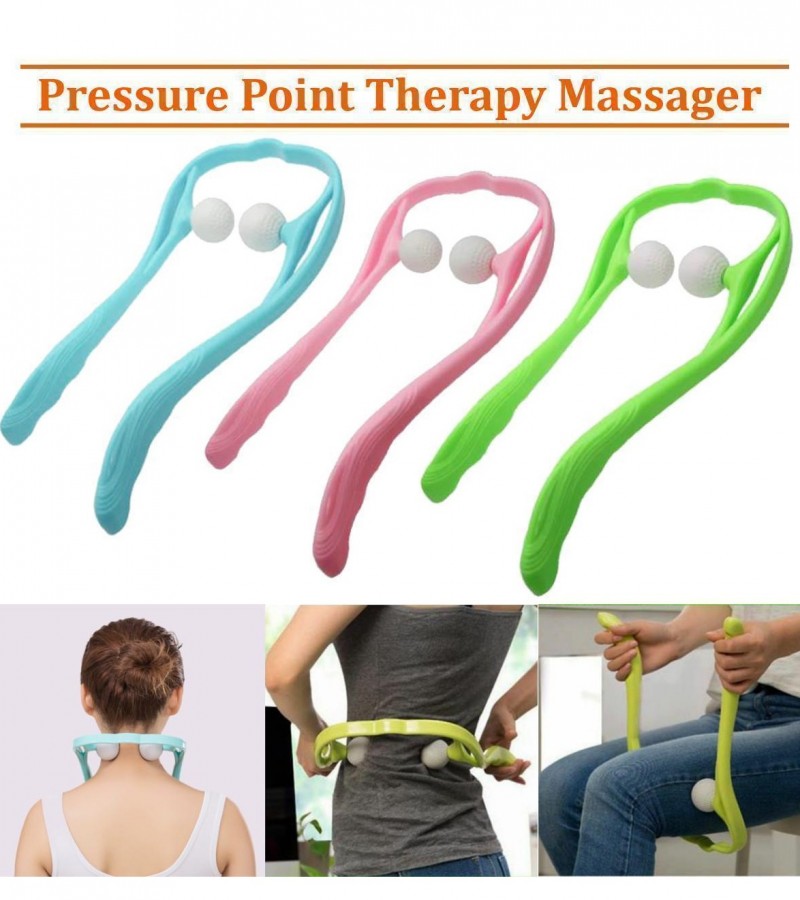 Pressure Point Therapy Massager Neck Roller Shoulder Back Pain Ball Massager Self-massage Tool