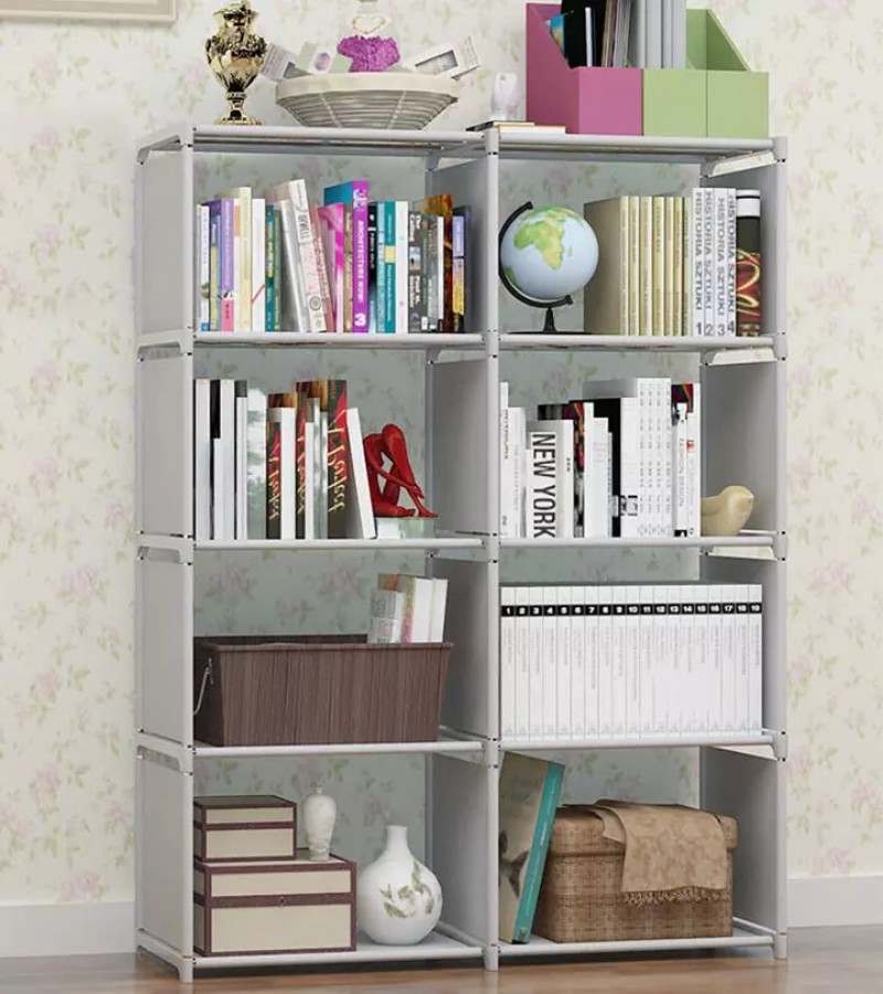Simple Fashion Book Shelf 5 Layers 8 Compartments