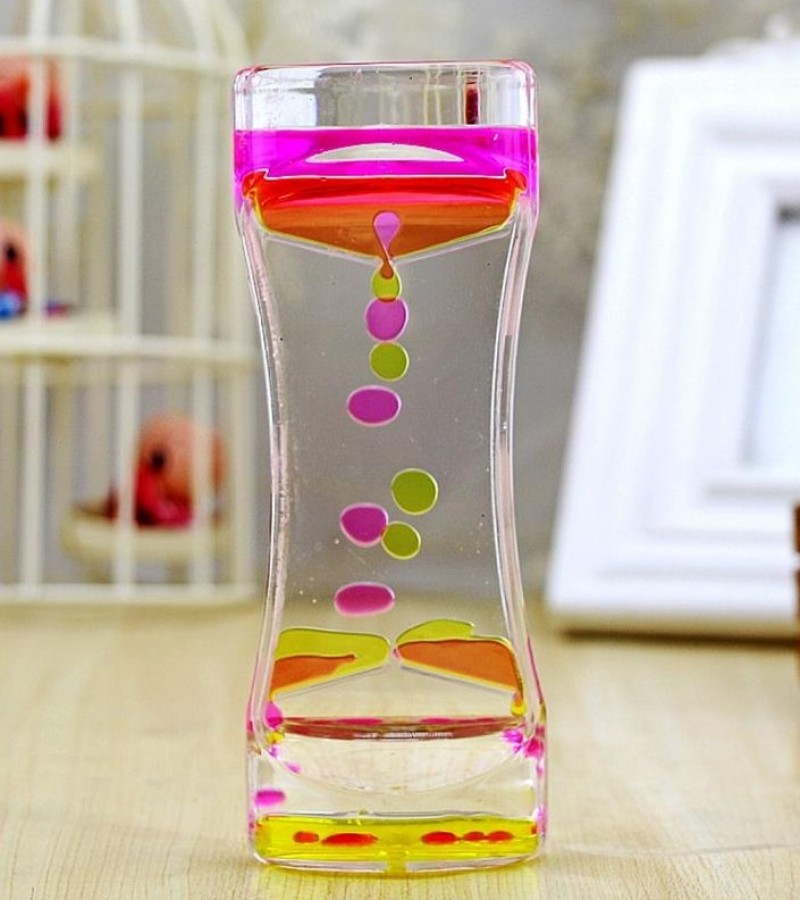 Stress Relief Toy Children Toy Liquid Motion Bubble Drip Oil Timer Clock Kids Toy