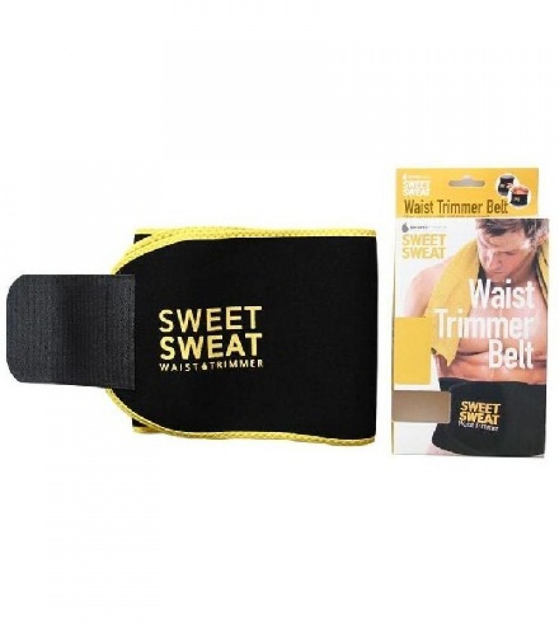 Sweet Sweat Premium Waist Trimmer Men Women Belt Slimmer Exercise Ab Waist Wrap - Large