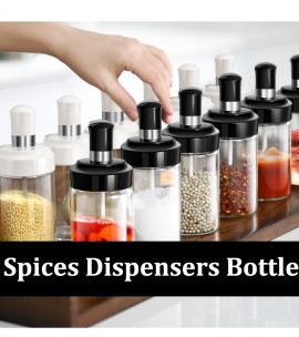 12pcs Spice Tower Bottles, Stackable Spice Jar Rack, Spice Salt Sugar  Masala Tower Space Saving Kitchen with Stand