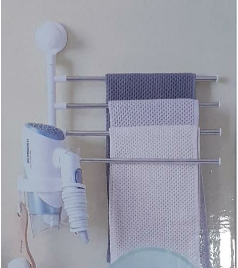 Towel Rack for bathroom Shower room Suction cup Rotating Rack Bathroom Upgrade Version