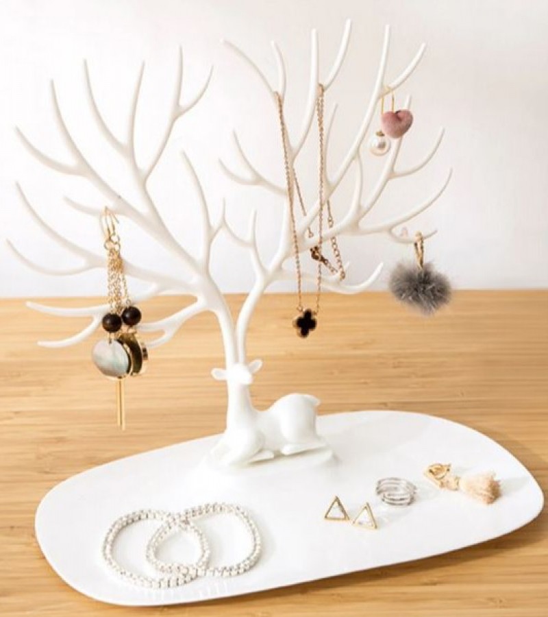 Tree Style Jewelry Storage Organizer Earrings Necklace Ring Bracelet Jewelry Display Stand Tray