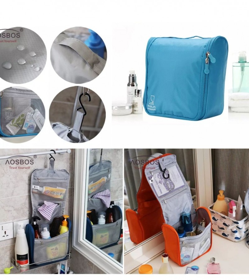 Women Zipper Cosmetic Makeup Bag Organizer Toiletry Bag Sifa Storage Travel Pouch For Woman - Multi