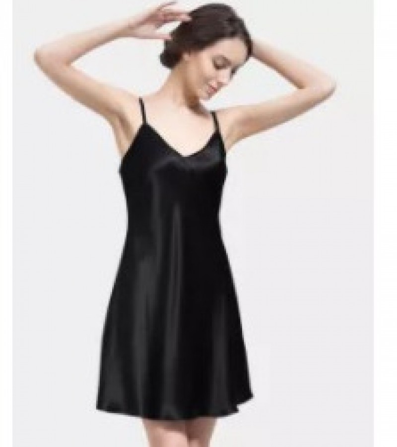 100% Pure korean satin silk slip cami nighty camisole camisoles for women