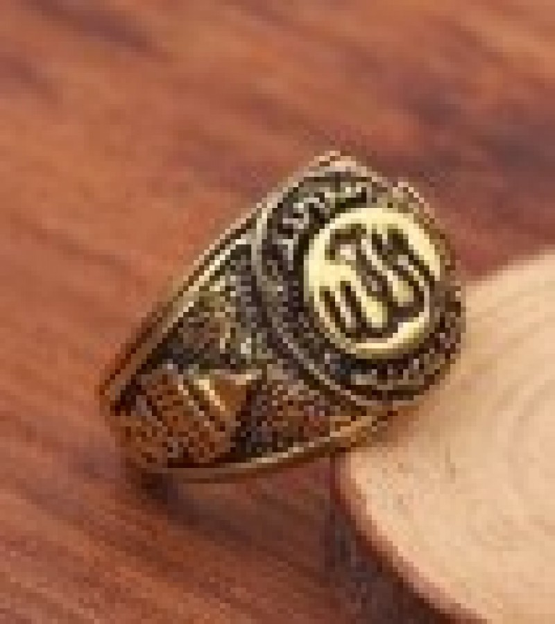 Allah Statment Gold Ring