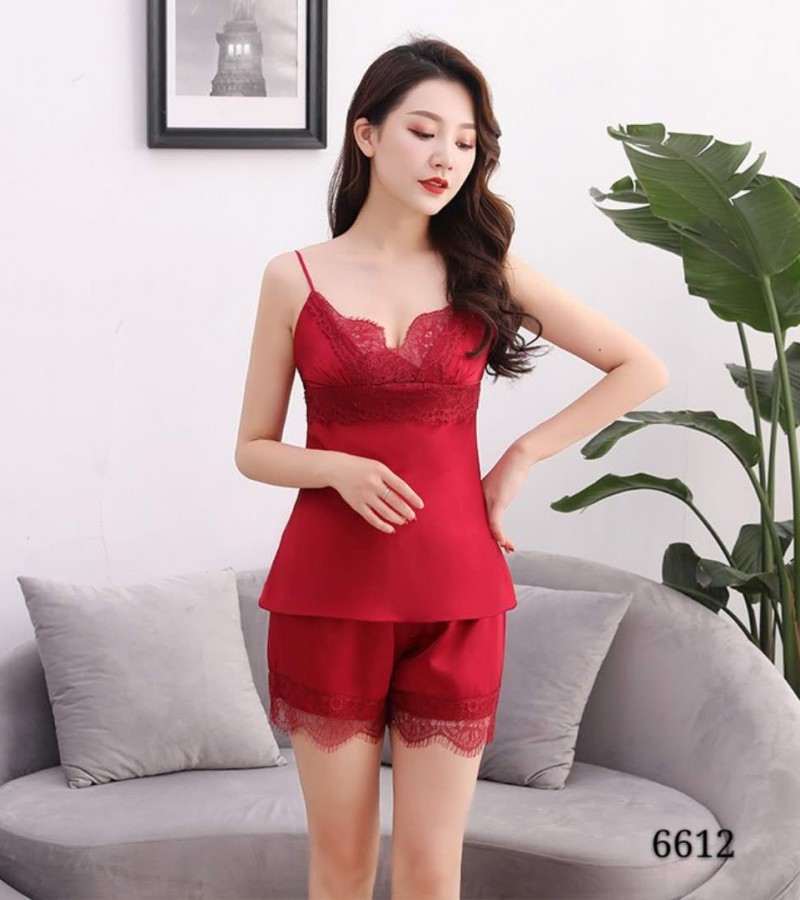 Bueatiful Red 2 Piece Nighty for Girls