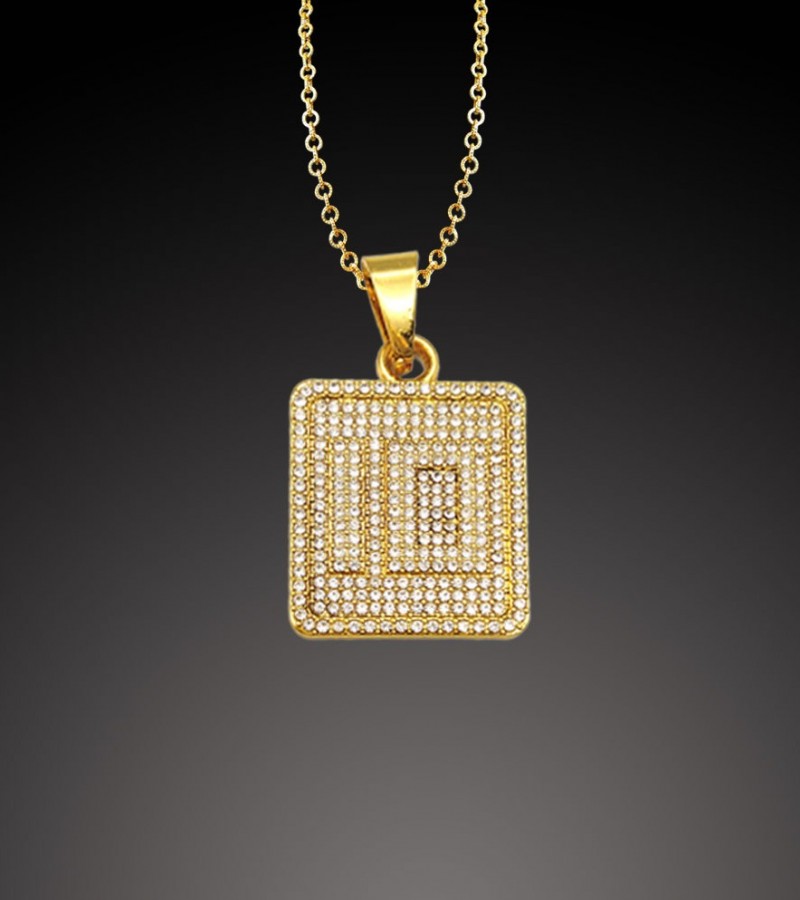 Crystal Golden Color Locket For women