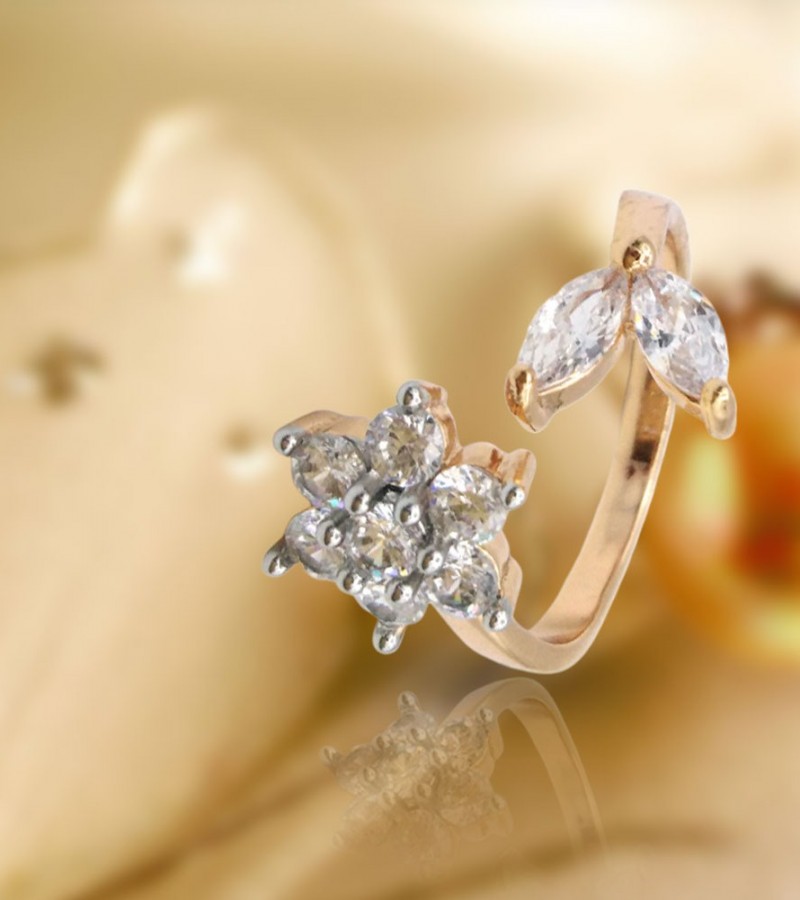 Flower & Leave Design Ring