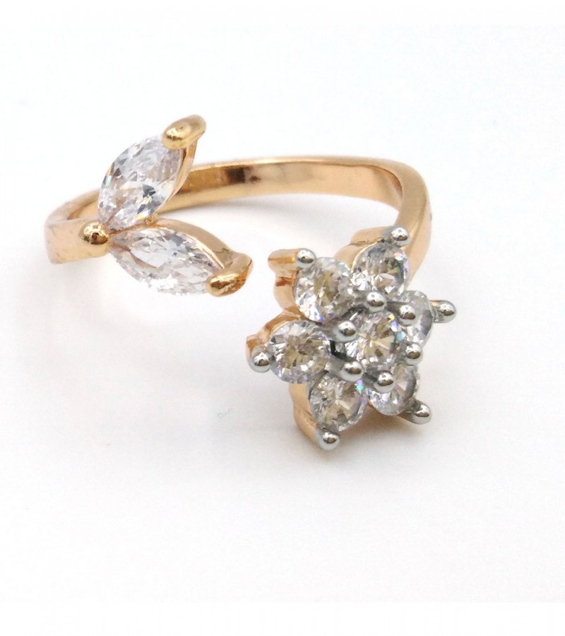 Flower & Leave Design Ring