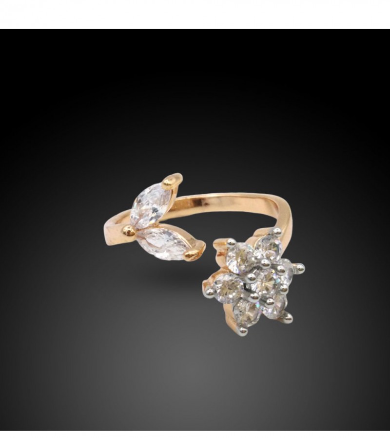 Flower & Leave Design Ring