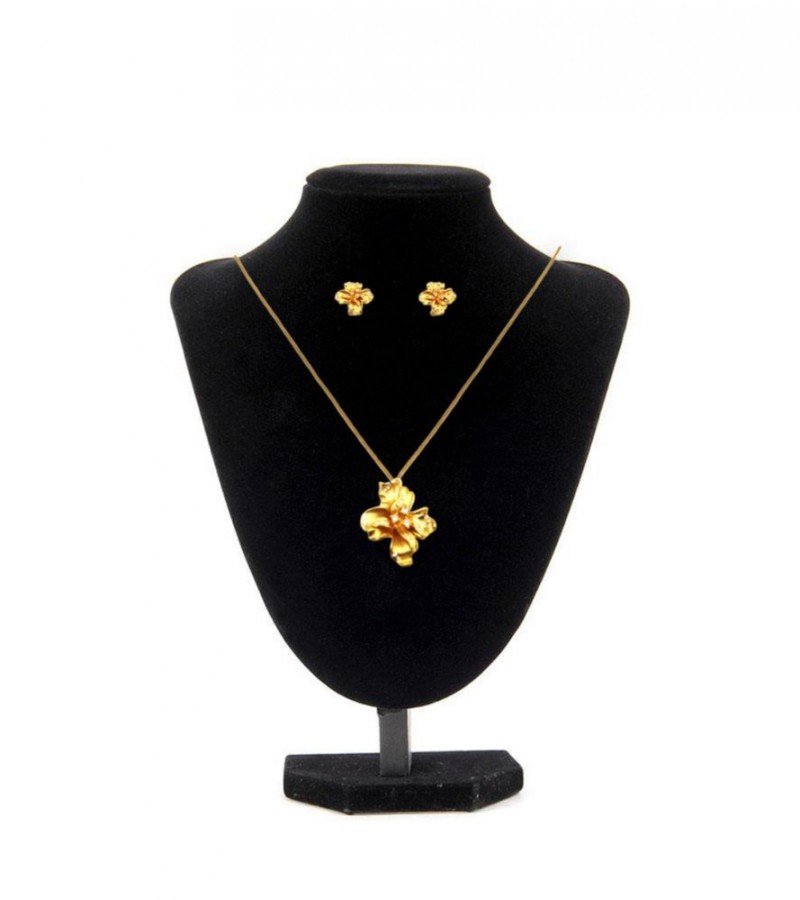 Gold Jewelry Sets Necklace and Earrings