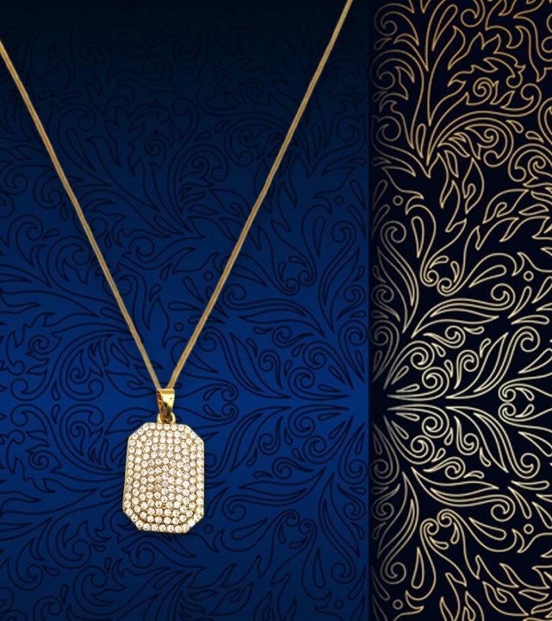 Golden Crystal Stylish Pendant
