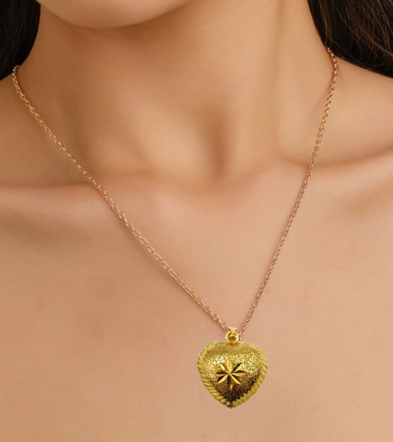 Golden Heart Shape Pendant