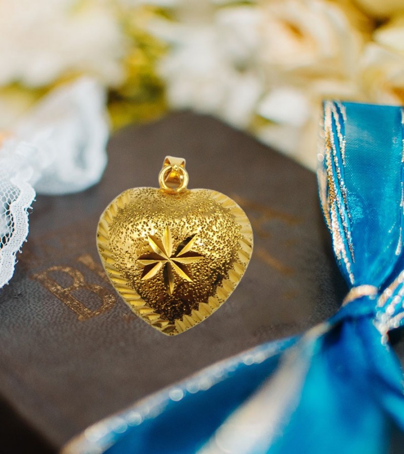 Golden Heart Shape Pendant